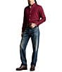 Polo Ralph Lauren Classic-Fit Plaid Twill Mini-Check Long-Sleeve Woven Shirt, Color:Wine/Nero - Image 3