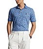 Color:High Tide Convo NE Blue - Image 1 - Classic Fit Short Sleeve Soft Interlock Polo Shirt