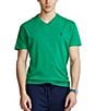 Color:Billiard - Image 1 - Classic Fit Short Sleeve V-Neck T-Shirt