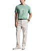 Color:Faded Mint - Image 3 - Classic Fit Slub Jersey Graphic Short Sleeve T-Shirt