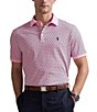 Polo Ralph Lauren Classic-Fit Soft Cotton Printed Carmel Pink Short-Sleeve Polo Shirt, Color:Paisley Foulard Carmel Pink - Image 1