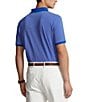 Color:Magnolia Deco Heritage Blue - Image 2 - Classic Fit Soft Cotton Short Sleeve Polo Shirt