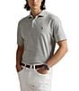 Polo Ralph Lauren Classic Fit Soft Cotton Stripe Short Sleeve Polo Shirt, Color:Heather/White - Image 1