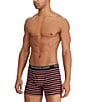 Color:Black/Stripe/Red - Image 4 - Classic Fit Solid And Stripe 6#double; Inseam Boxer Briefs 3-Pack