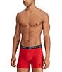 Color:Black/Stripe/Red - Image 5 - Classic Fit Solid And Stripe 6#double; Inseam Boxer Briefs 3-Pack
