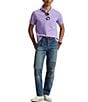 Polo Ralph Lauren Classic Fit Solid Cotton Mesh Polo Shirt, Color:Light Lilac - Image 3