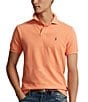Color:Beach Orange Heather - Image 1 - Classic Fit Solid Cotton Mesh Polo Shirt