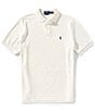 Polo Ralph Lauren Classic Fit Solid Cotton Mesh Polo Shirt, Color:Pale Cream - Image 1