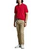 Polo Ralph Lauren Classic Fit Solid Cotton Mesh Polo Shirt, Color:RL2000 Red/Navy - Image 3