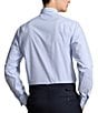 Color:Blue White Multi - Image 3 - Classic-Fit Spread Collar Checked Poplin Dress Shirt