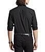 Color:Polo Black - Image 2 - Classic Fit Stretch Poplin Long Sleeve Woven Shirt