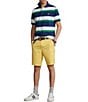 Color:Cruise Green Multi - Image 3 - Classic-Fit Stripe Short-Sleeve Mesh Polo Shirt