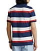 Color:Tomato Multi - Image 2 - Classic-Fit Stripe Short-Sleeve Mesh Polo Shirt