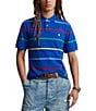 Color:Sapphire Star Multi - Image 1 - Classic-Fit Striped Short Sleeve Mesh Polo Shirt
