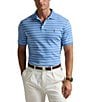 Polo Ralph Lauren Classic Fit Striped Short Sleeve Cotton Polo Shirt, Color:Sky Blue/White - Image 1