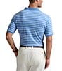 Polo Ralph Lauren Classic Fit Striped Short Sleeve Cotton Polo Shirt, Color:Sky Blue/White - Image 2