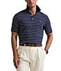Polo Ralph Lauren Classic Fit Striped Short Sleeve Cotton Polo Shirt, Color:French Navy/White - Image 1