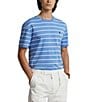 Color:Summer Blue/White - Image 1 - Classic Fit Striped Short Sleeve T-Shirt