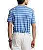 Color:Summer Blue/White - Image 2 - Classic Fit Striped Short Sleeve T-Shirt