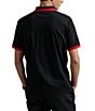 Polo Ralph Lauren Classic Fit Striped Soft Cotton Short Sleeve Racing Polo Shirt, Color:Polo Black Multi - Image 2