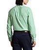 Color:Cabo Green/White - Image 2 - Classic Fit Striped Stretch Long Sleeve Woven Shirt