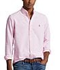 Color:New Rose/White - Image 1 - Classic Fit Striped Stretch Long Sleeve Woven Shirt