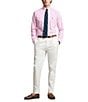 Color:Pink/White - Image 3 - Classic Fit Striped Stretch Poplin Shirt