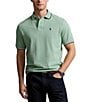 Color:Faded Mint - Image 1 - Classic Fit Tipped Mesh Short Sleeve Polo Shirt