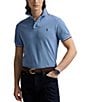Polo Ralph Lauren Classic Fit Tipped Mesh Short Sleeve Polo Shirt, Color:Blue - Image 1