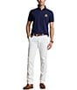 Color:Newport Navy - Image 3 - Classic Fit Triple Pony Mesh Short Sleeve Polo Shirt