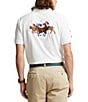 Color:White - Image 1 - Classic Fit Triple Pony Mesh Short Sleeve Polo Shirt