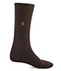 Color:Brown Assortment - Image 1 - Combed Cotton Dress Socks 3-Pack