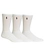 Color:White - Image 1 - Cotton Blend Crew Socks 3-Pack