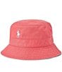 Color:Pale Red - Image 1 - Cotton Chino Bucket Hat