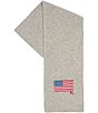 Polo Ralph Lauren Cozy Blend Flag Scarf, Color:Andover Heather - Image 1