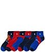 Polo Ralph Lauren Crest Sash Quarter Socks 6-Pack - Image 1