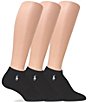 Color:Black - Image 2 - Women's Cushioned Mesh-Top Sport Socks, 3 Pack