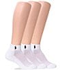 Color:White - Image 2 - Women's Cushioned Mesh-Top Quarter Socks, 3 Pack