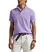 Polo Ralph Lauren Custom Slim Fit Solid Mesh Polo Shirt, Color:Light Lilac - Image 1