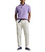 Polo Ralph Lauren Custom Slim Fit Solid Mesh Polo Shirt, Color:Light Lilac - Image 3