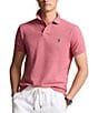 Color:Adirondack Berry - Image 1 - Custom Slim Fit Solid Mesh Polo Shirt