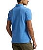 Polo Ralph Lauren Custom Slim Fit Solid Mesh Polo Shirt, Color:Blue Orbit - Image 2