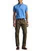 Polo Ralph Lauren Custom Slim Fit Solid Mesh Polo Shirt, Color:Blue Orbit - Image 3