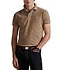 Polo Ralph Lauren Custom Slim Fit Solid Mesh Polo Shirt, Color:Grey Cloud Heather - Image 1