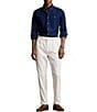 Polo Ralph Lauren Custom Fit Solid Stretch Poplin Long Sleeve Woven Shirt - Image 3