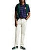 Polo Ralph Lauren Custom Slim Fit Bear Mesh Stripe Short Sleeve Polo Shirt, Color:Newport Navy - Image 3