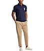 Color:Newport Navy - Image 3 - Custom Slim Fit Big Pony Mesh Short-Sleeve Polo Shirt