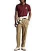 Polo Ralph Lauren Custom Slim Fit Heritage Bear Mesh Short Sleeve Polo Shirt, Color:Red Wine - Image 3