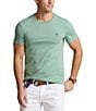 Color:Faded Mint - Image 1 - Custom Slim-Fit Jersey Crewneck Short-Sleeve T-Shirt