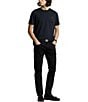 Color:Black - Image 3 - Custom Slim-Fit Jersey Crewneck Short-Sleeve T-Shirt